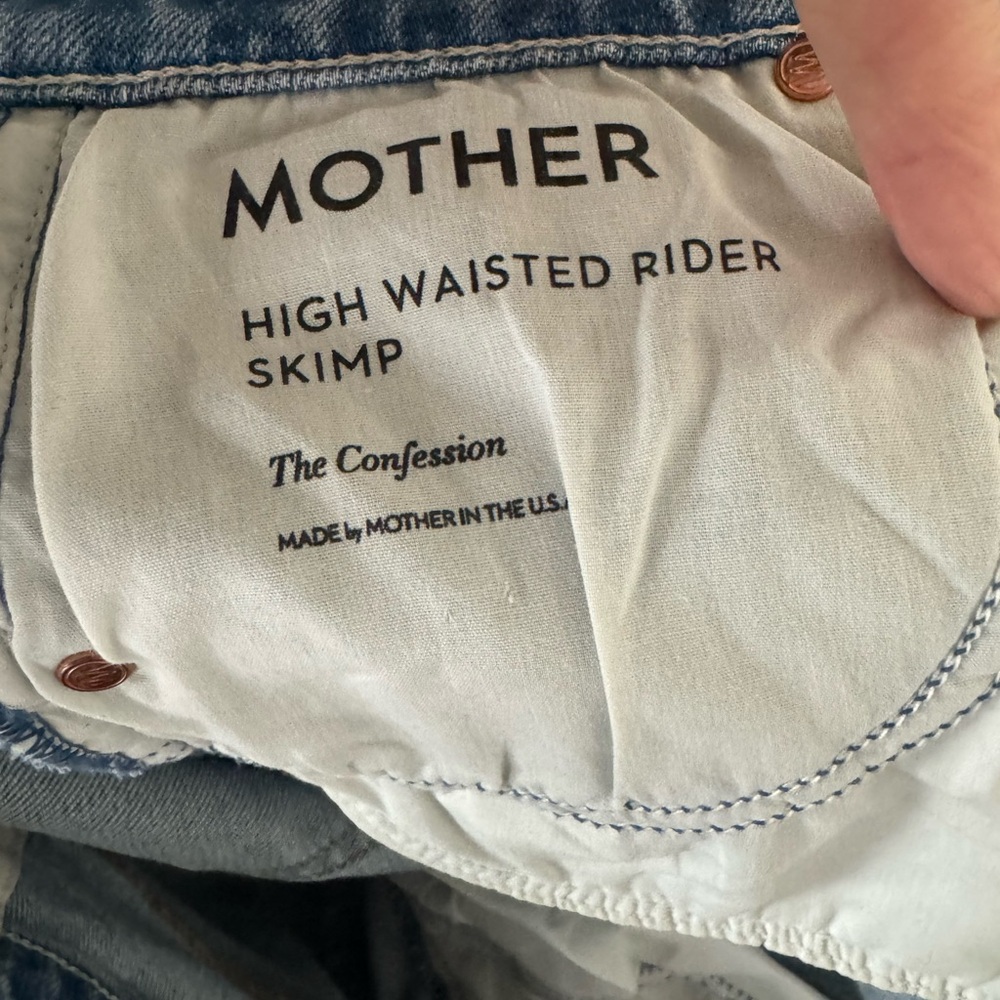 MOTHER Superior High Waisted Rider Skimp 26 The Confession - Picture 7 of 9